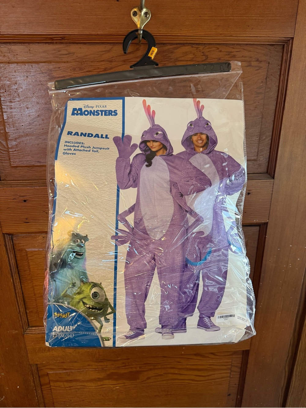 Disney Pixar Monsters Inc. Randall Costume Jumpsuit, Adult S/M